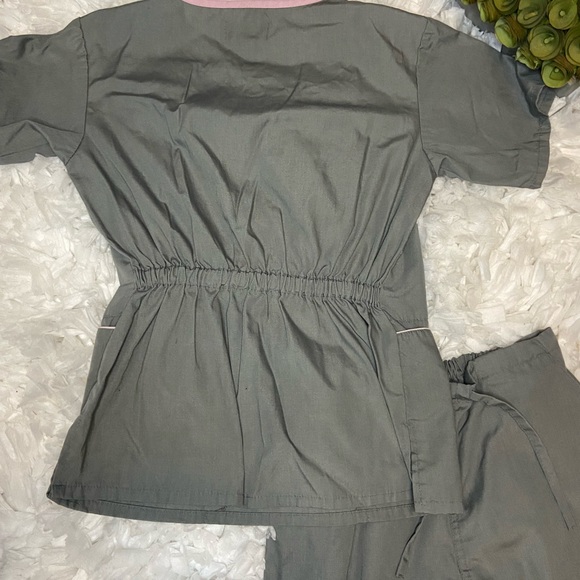 Medical Scrub Uniform Set  | Grey | Size: X-Small - Picture 6 of 13